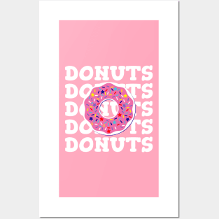 CUTE PINK DONUT Posters and Art